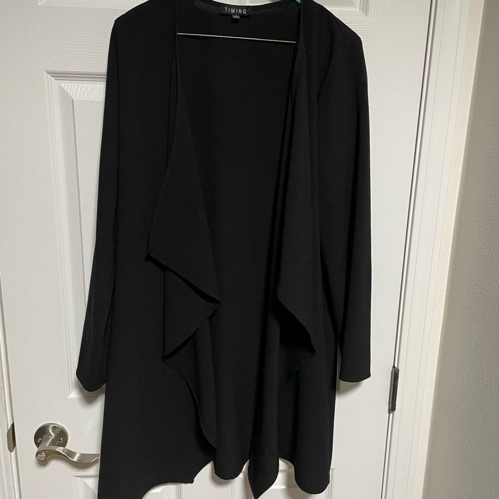 Black cardigan